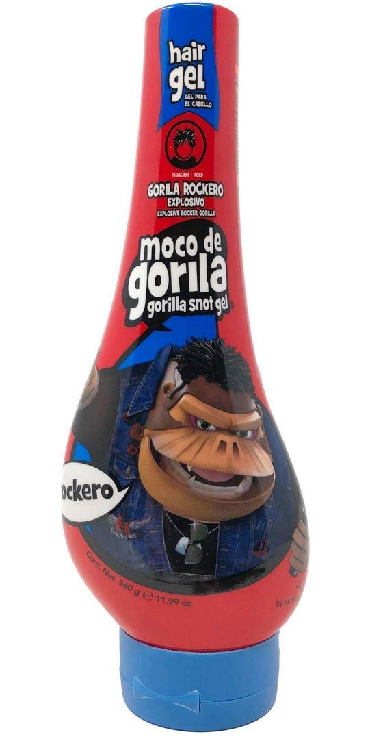 Moco De Gorila Gel Mega Hold 11.99 Ounce (Red) Rockero (355ml) (3 Pack)