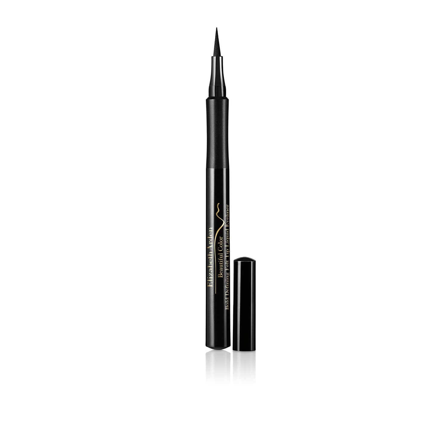 Elizabeth Arden Beautiful Color Bold Defining Felt Tip Liquid Eyeliner, Seriously Black, 0.41 oz.