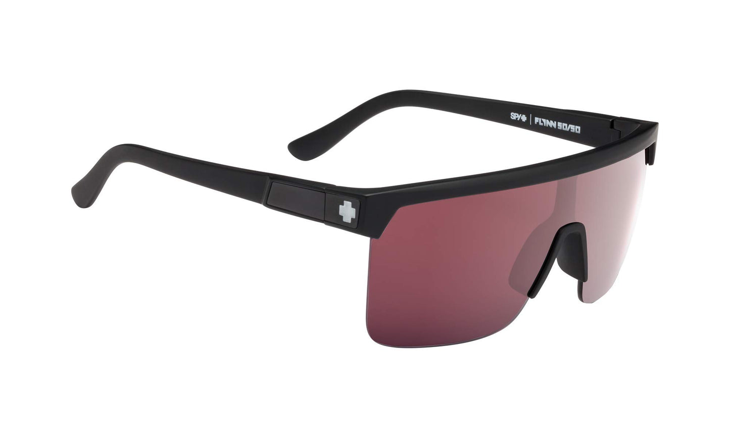 Flynn 5050 Matte Black - HD Plus Rose with Silver Spectra Mirror