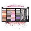 Profusion Cosmetics 24 Shades Eyeshadow Palette - Complete Eye Makeup Kit with Brow & Eyeliner Pencils, Dual Foam Applicator and Tweezers…