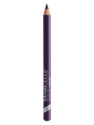 Marcelle Kohl Eyeliner, Plum, Eye Pencil, Long-Lasting, Waterproof, Intense Colour, Fragrance-Free, Hypoallergenic, Recognized by CDA, Cruelty-Free