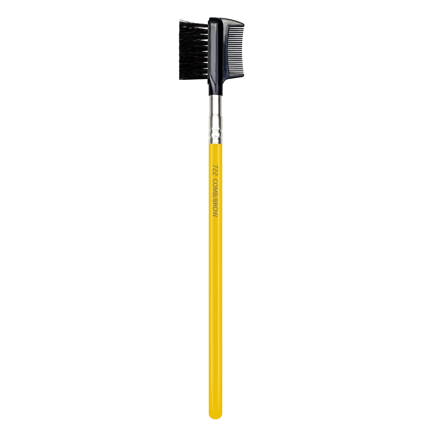 Bdellium Tools Professional Makeup Brush - Studio Series 722 Comb/Brow - With Soft Synthetic Fibers, For Prep Brows & Eyelashes (Yellow, 1pc)