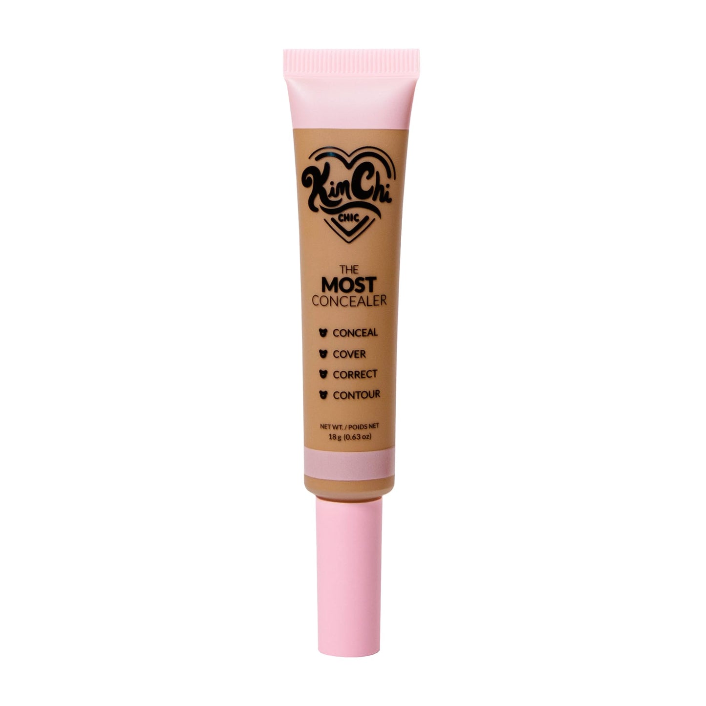 KimChiChic Beauty The Most Concealer | Full Coverage Water Resistant Multi-Use Concealer | Conceal, Correct, Contour & Highlight | Matte Satin Hybrid