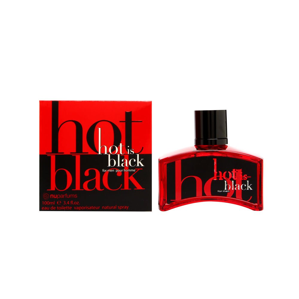 YVES SAINT LAURENT Nu Parfums Hot is Black Eau de Toilette Spray for Men, 3.4 Ounce