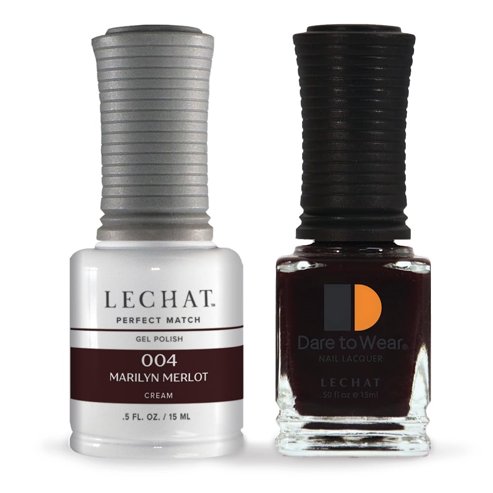 LeChat Perfect Match Gel Polish, Marilyn Merlot, 0.5 Fl Oz (PMS04) Beauty & Personal Care LECHAT