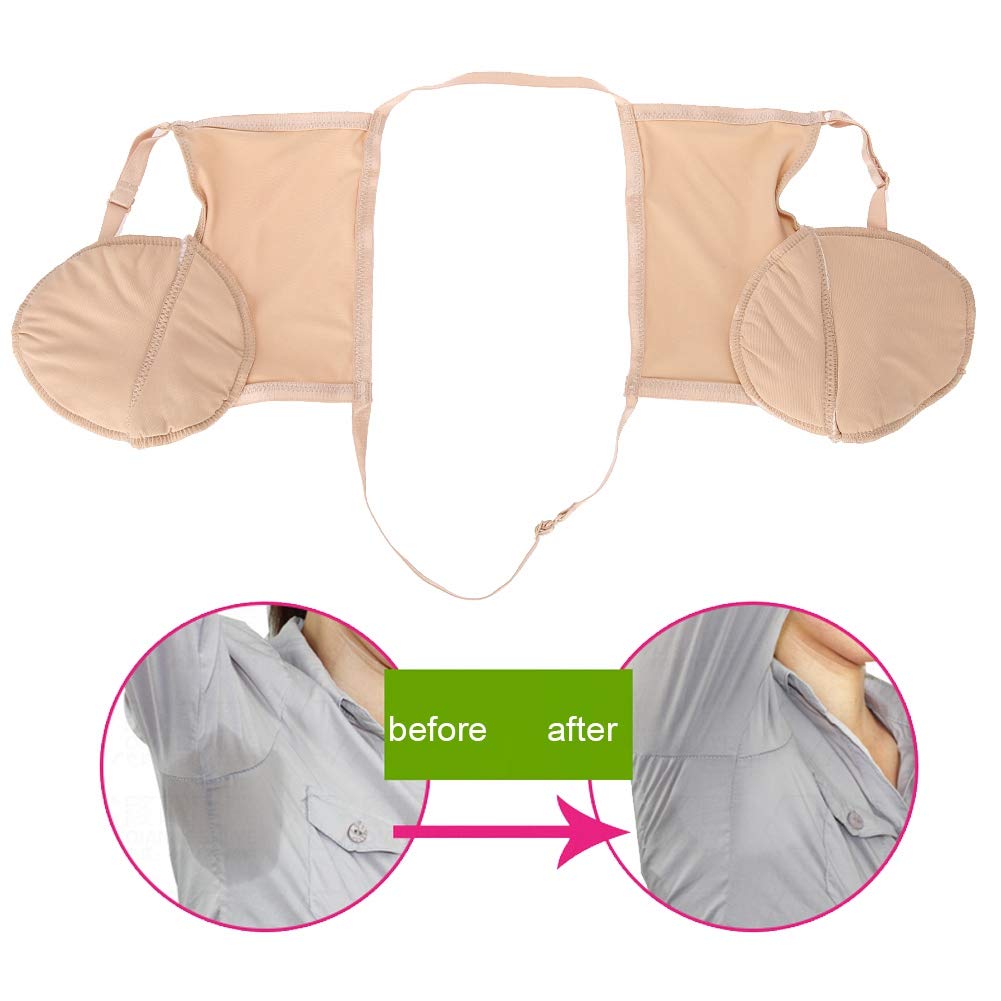 Sonew Reusable Cotton Absorbent Pads for Armpit Absorbent Pads Quality Underarm Sweat Protector Bra for Women and Men, Skin Tone Beauty and Personal Care Sonew
