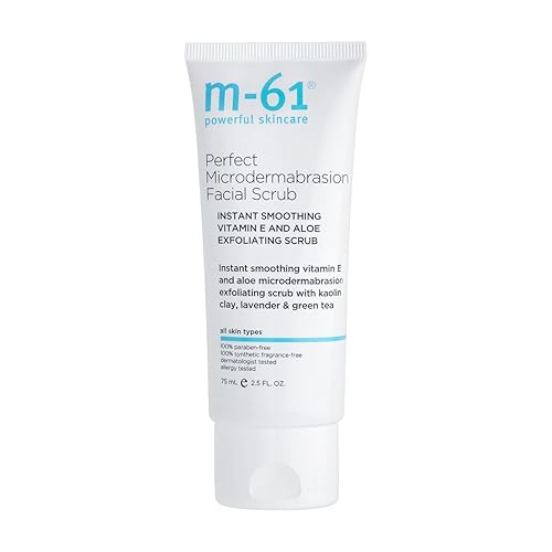 m-61 Perfect Microdermabrasion Facial Scrub | Instant Smoothing, Exfoliating Scrub With Vitamin E, Kaolin Clay, Aloe, 2.5 Fl Oz
