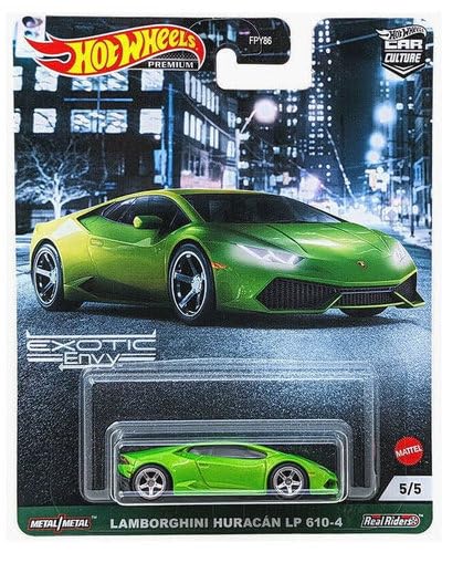 Hot Wheels Car Culture 2021 Exotic Envy Complete Set of 5 Vehicles