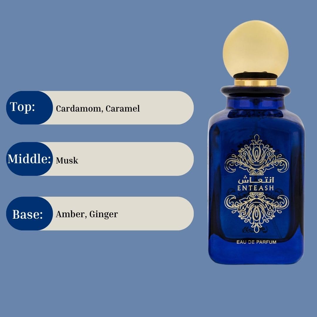 RASASI Enteash Eau De Parfum For Women Spray 100ML (3.38 OZ) Arabian Spicy And Musky Fragrance, Long Lasting Luxurious Scent Beauty & Personal Care RASASI