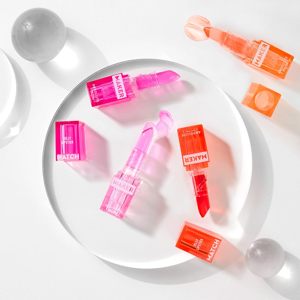 Absolute New York MLMM03 Match Maker Jelly Lipstick, Color Adapting Reacts to Natural PH, Non Sticky Finish Lipstick