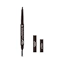 Absolute New York Perfect Eyebrow Pencil Dual-Ended To Shape, Fill, and Define Eyebrows (MEBP02 Black Brown Hard)