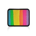 Kraze FX Face Paint Palette Refill - Supreme Sunset (20 gm), Professional 1-Stroke Split Cake, Hypoallergenic, Non-Toxic, Water Activated Halloween