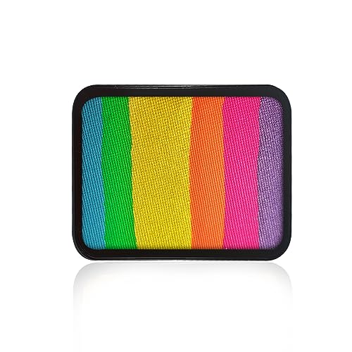 Kraze FX Face Paint Palette Refill - Supreme Sunset (20 gm), Professional 1-Stroke Split Cake, Hypoallergenic, Non-Toxic, Water Activated Halloween