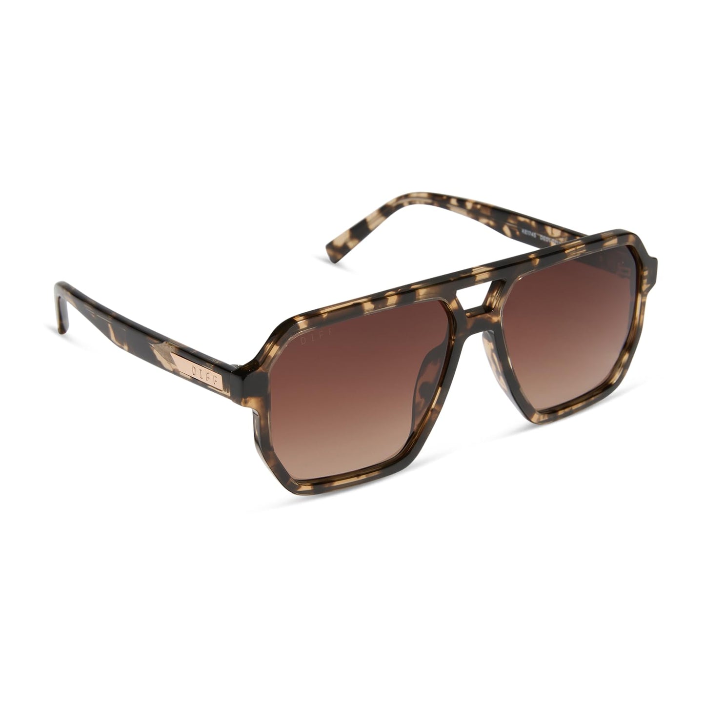 DIFF Cameron Oversized Navigator Sunglasses for Women | 100% UV Polarized Protection