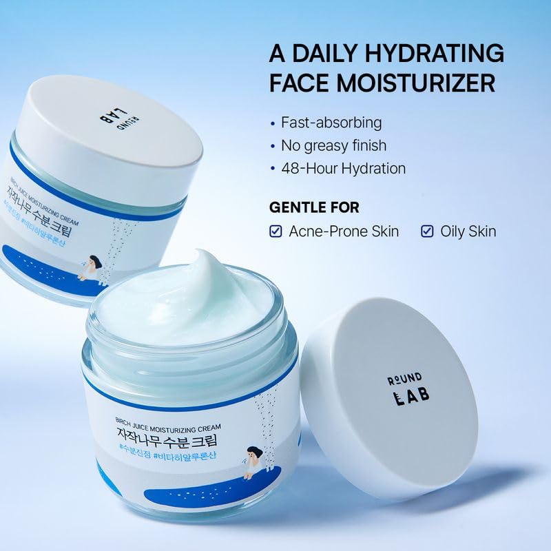 ROUND LAB Birch Juice Moisturizing Cream 2.7 Fl Oz Beauty and Personal Care ROUND LAB