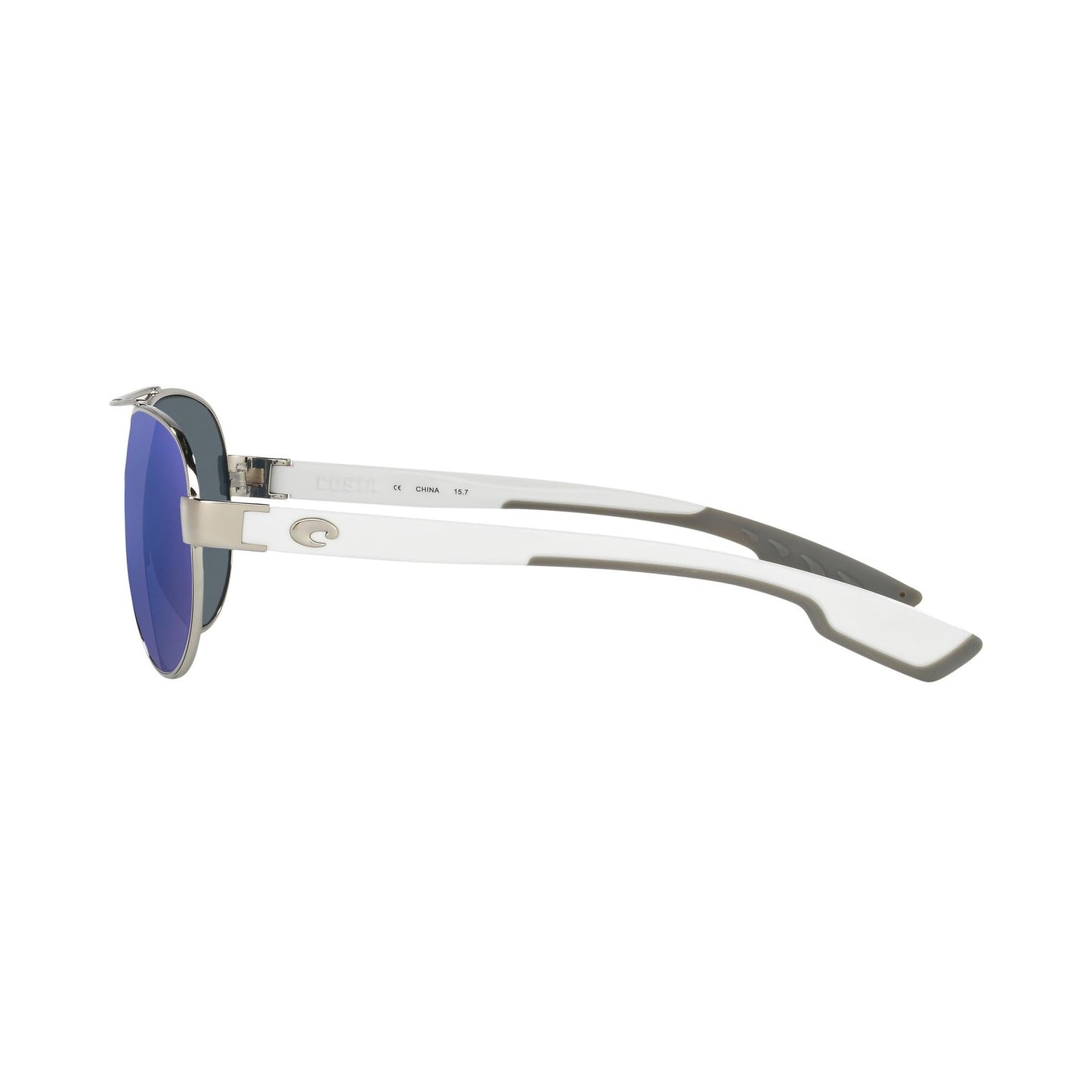 Costa Del Mar Polarized Sunglasses Womens - Loreto Aviator Designer Sunglasses for Women with 100% UV Protection - Size 56 - Palladium/Blue Mirror