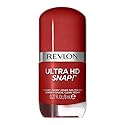 REVLON Ultra HD Snap Nail Color, Natural Rich Glossy Polish, 100% Vegan Formula, No Base or Top Coat Needed, 014 Red and Real, 0.27 fl oz