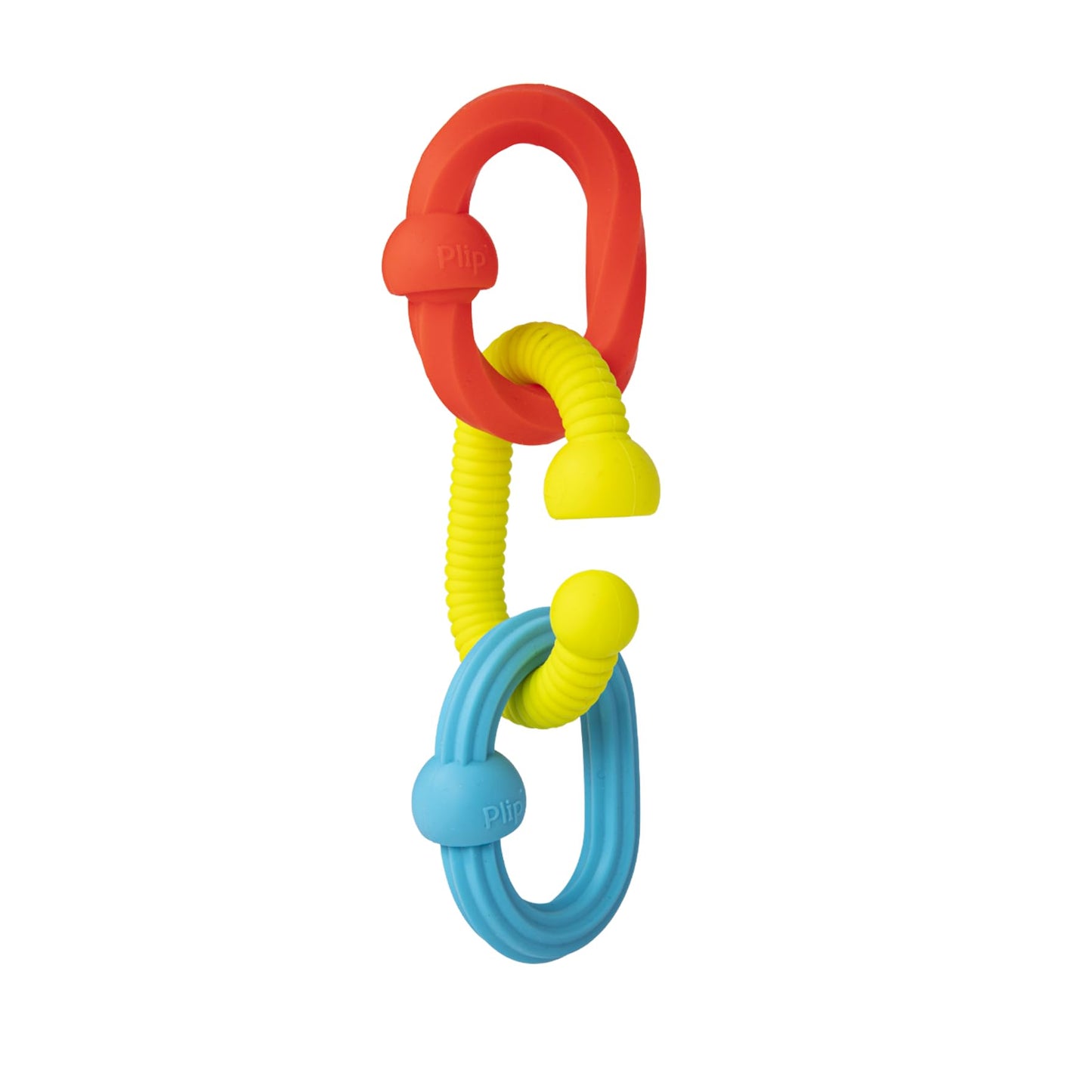 Fat Brain Toys Plip Grips, Popping Textured Sensory Toy, Travel Sized Toys for Babies 6 Months+