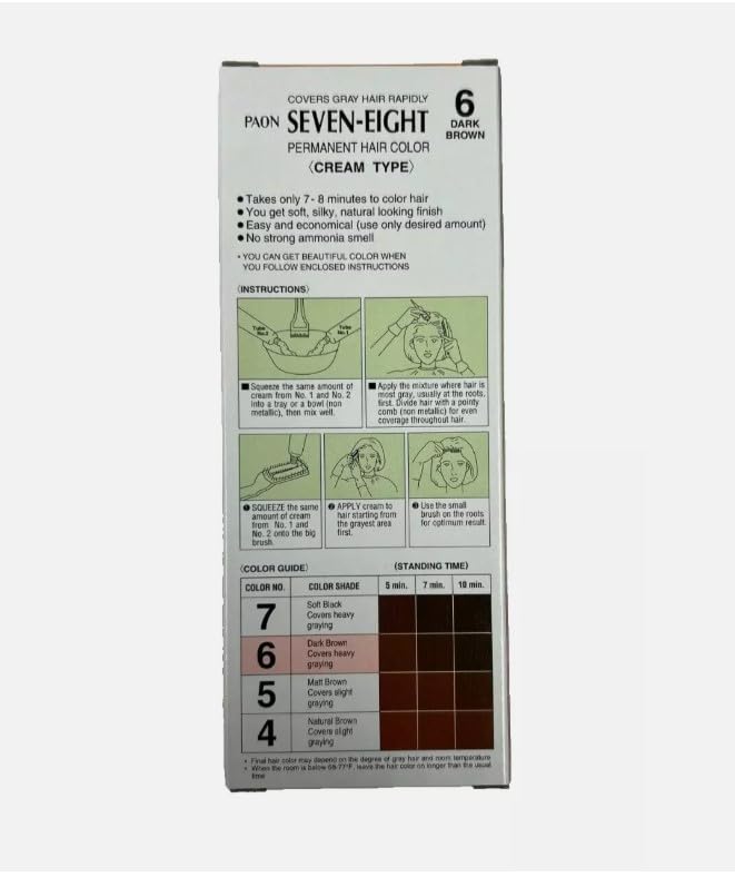 PAON Hair Cream Refill, No. 6 Dark Brown
