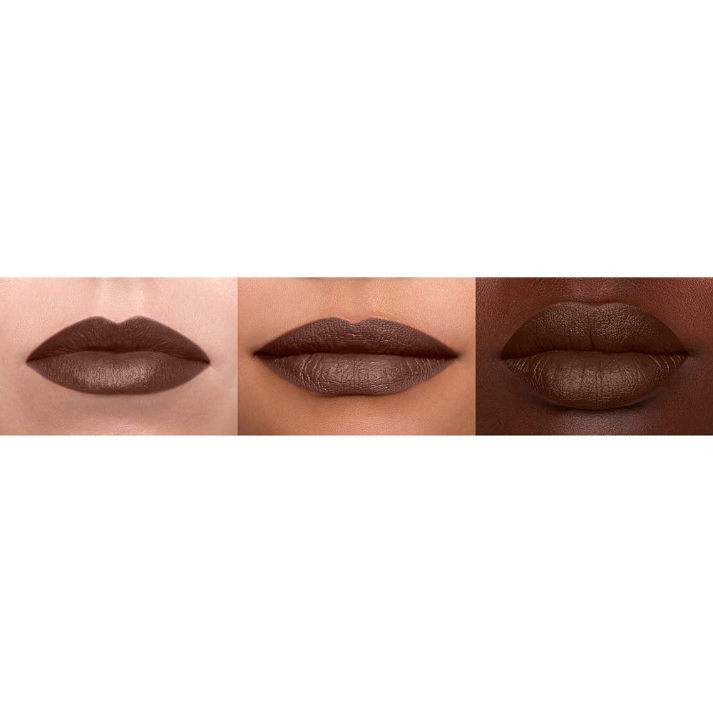 NYX PROFESSIONAL MAKEUP Suede Matte Lipstick, Vegan Formula - Cold Brew (True Brown)