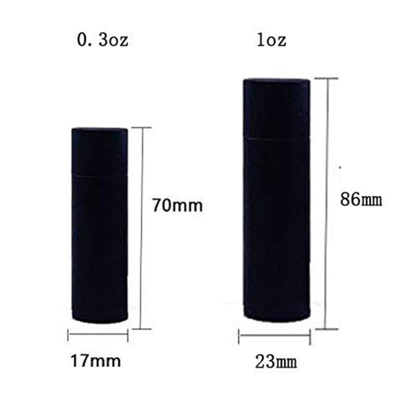 Healthcom 10 Pcs 1oz Cardboard Lip Balm Tubes Kraft Paper Lipstick Tube Empty Lip Gloss Containers Refillable Chapstick Container Round Paper Solid Beauty and Personal Care Healthcom