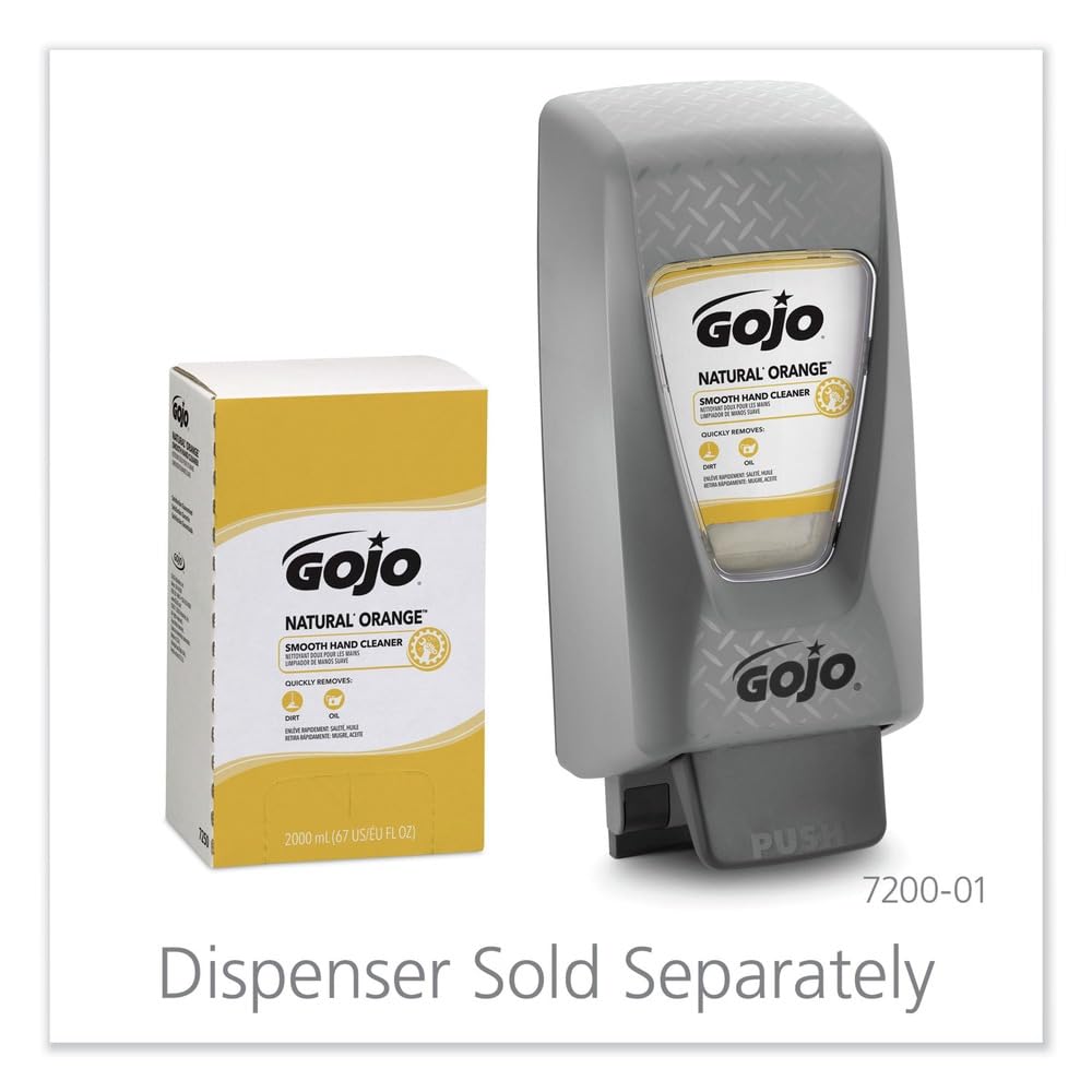 GOJO 2000 mL Refill White Natural* Orange Citrus Scented Heavy Duty Hand Cleaner