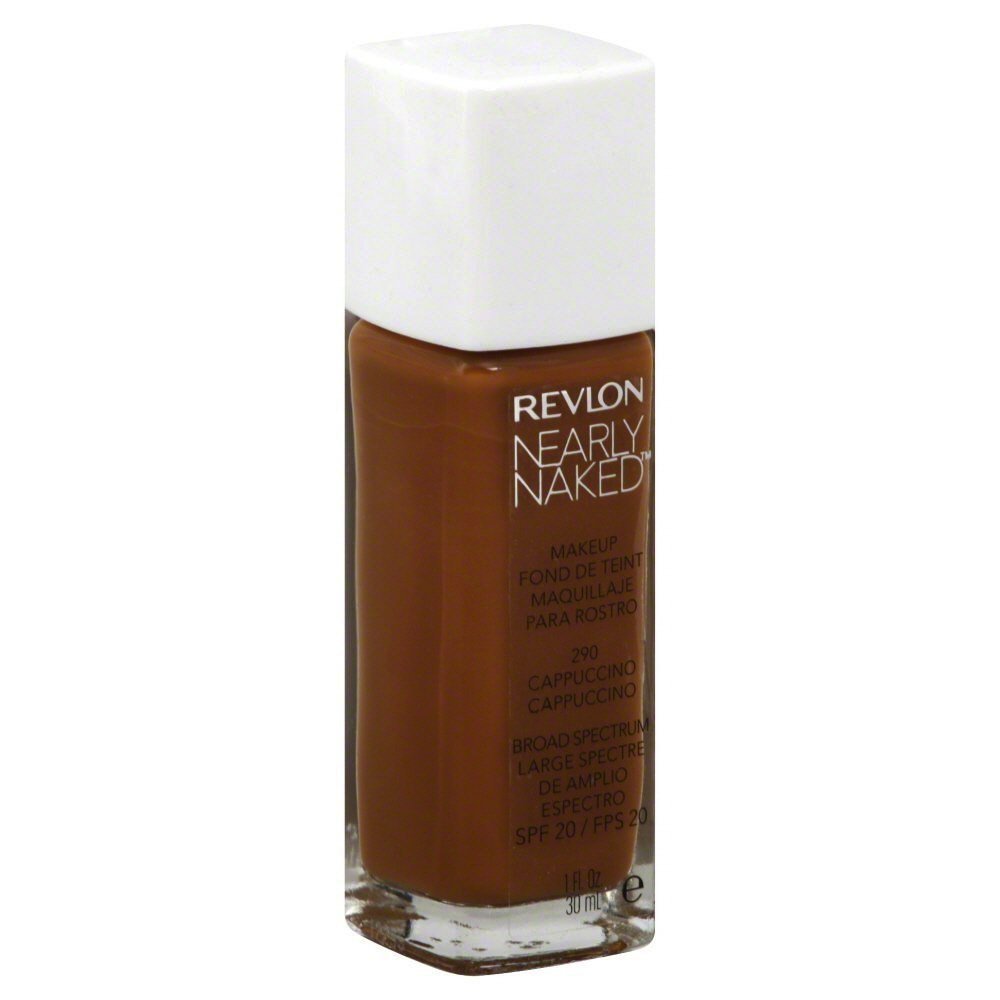 Revlon Nearly Naked Liquid Makeup Broad Spectrum SPF 20, #290 Cappuccino, 1 Fluid Ounce