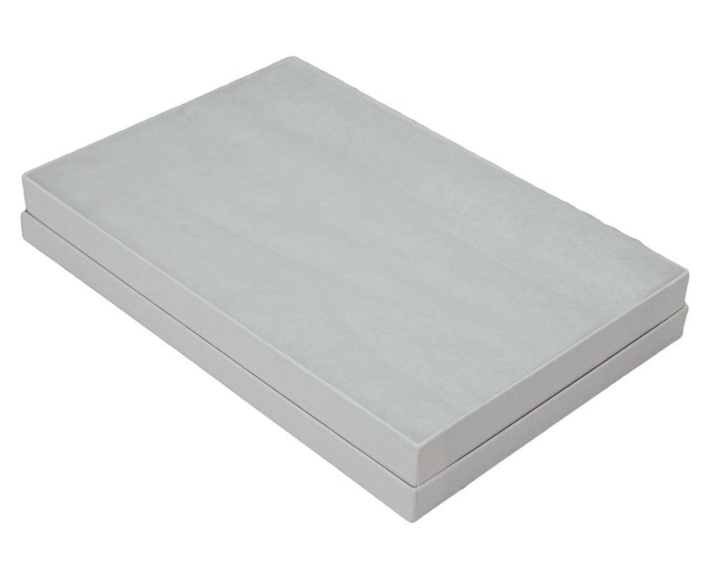 JPB White Swirl Cotton Filled Jewelry Boxes #96 (Pack of 10) 9" x 6" x 1.25"