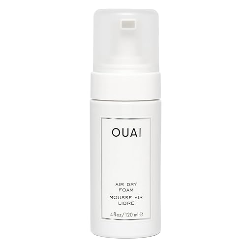 OUAI Air Dry Foam - Hair Mousse for Curly Hair & Beach Waves - Conditioning & Detangling With Kale and Carrot Extract - Paraben, Phthalate and Sulfate
