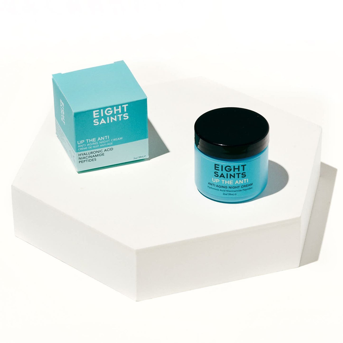 Eight Saints Skin Care Up the Anti Night Cream Face Moisturizer to Reduce Fine Lines and Wrinkles, Natural and Organic Anti Aging Cream For Face