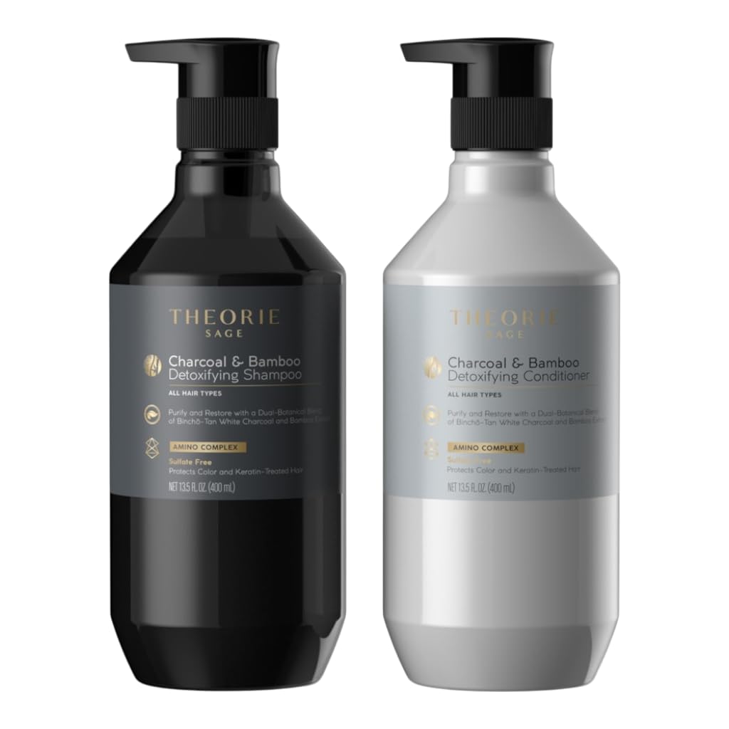 Charcoal & Bamboo Detoxifying Shampoo & Conditioner Set 13.5 fl. oz. (400ml)