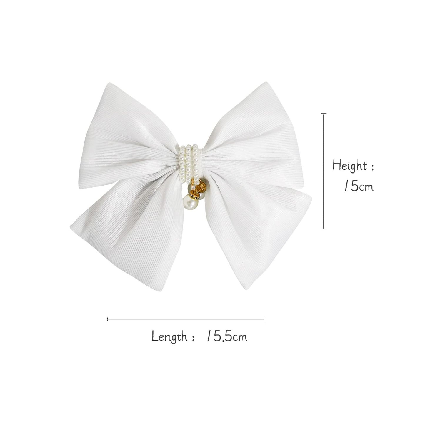 Lumisonata LED Light-Up Handmade Jumbo Bow-Knot Hair Clips - Satin Alligator Barrettes and Accessories for Women