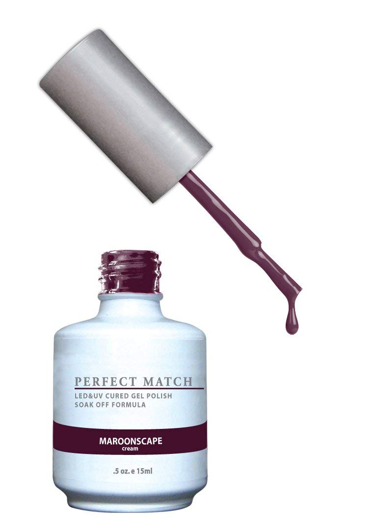 LeChat Perfect Match Gel Polish, Maroonscape, 0.5 Fl Oz (PMS132) Beauty & Personal Care LECHAT