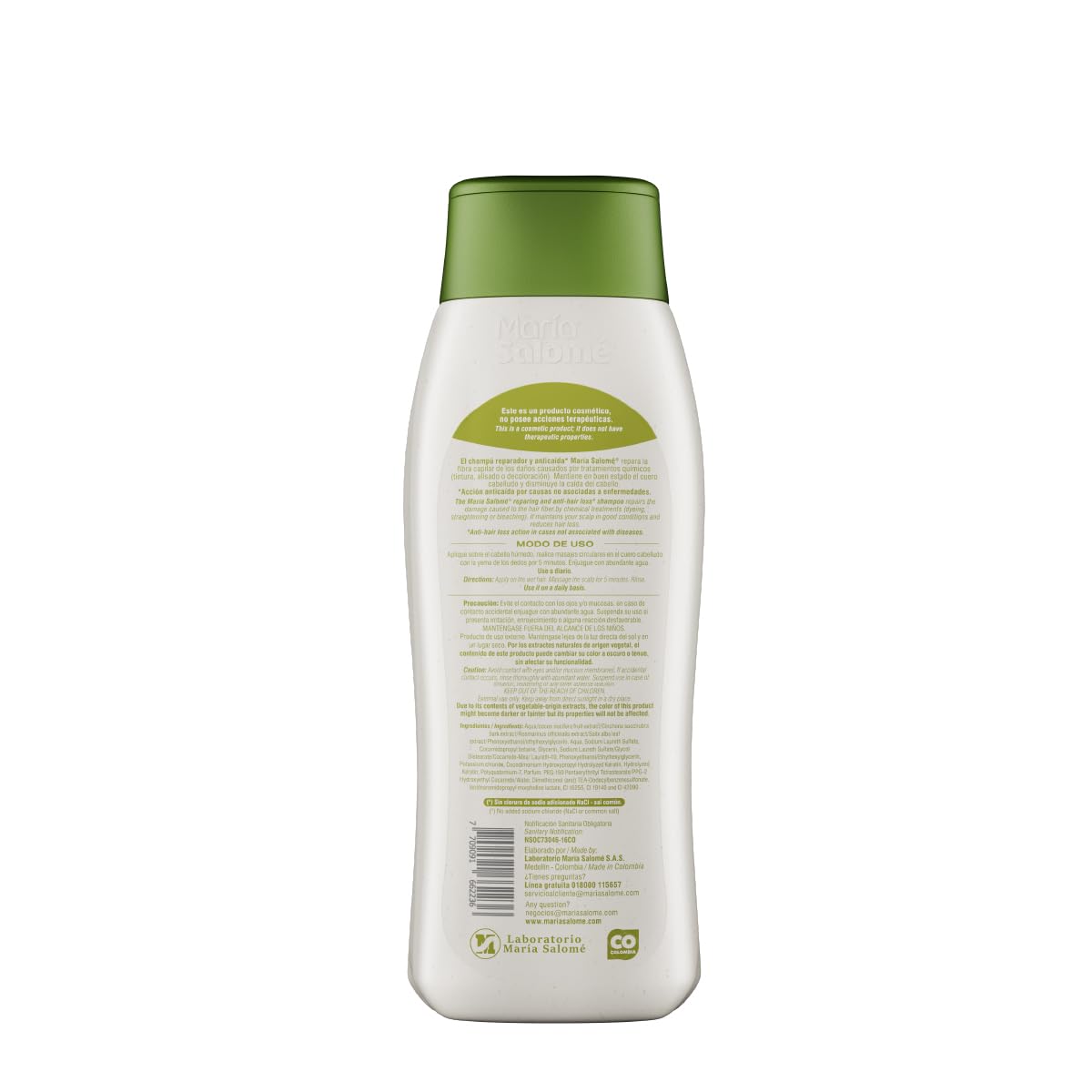Maria Salome Keratin2 Hair Repair and Loss Prevention kit of Shampoo 13.5 fl.oz. - Conditioner 13.5fl.oz. - Mask 11.8 fl.oz. Natural Products