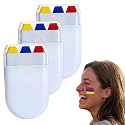 Face Paint Stick, Washable National Flag Face Paint Stick for 2026 Football Rugby Baseball Soccer, Eye Black Face & Body Paint for Outdoors Game