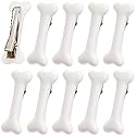 10PCS Dog Bone Hair Clips Decorative Side Band Clips Hairpins Alligator Barrettes Cosplay Costume Hair Accessories for Christmas Halloween 5Pairs