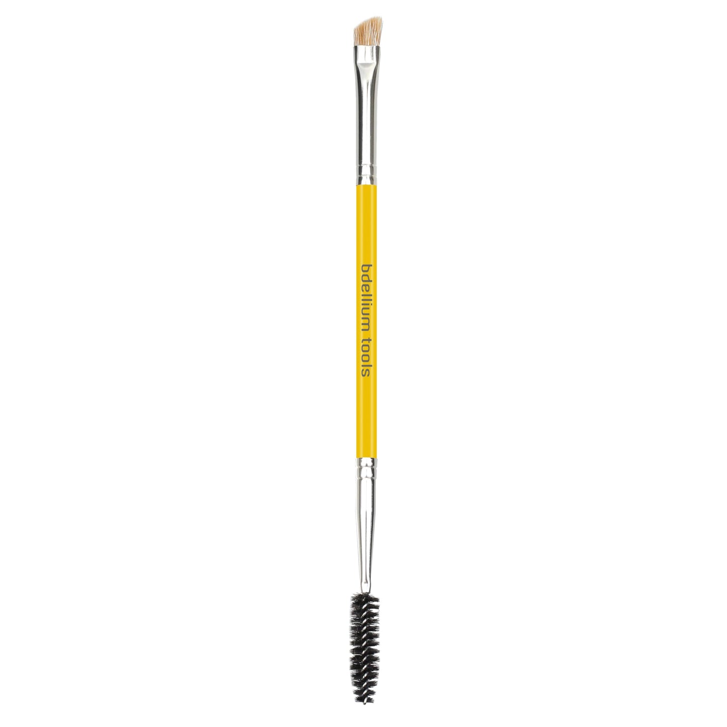 Bdellium Tools Professional Makeup Brush - Studio Series 735 Double-Ended Brow/Lash - With Mix of Soft Synthetic & Natural Fibers, For Eyes’ Daily