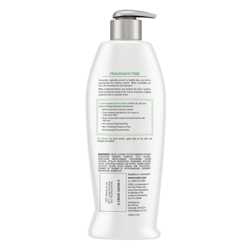 Curel Fragrance Free Lotion, 13 Fluid Ounce