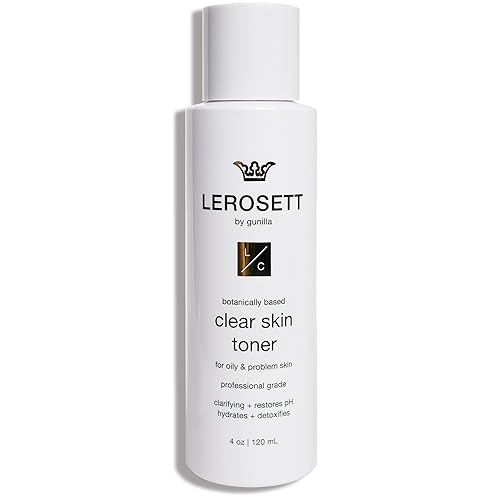 LEROSETT Toner for Clear Skin Aloe Vera Based Toner with Glycolic Acid & 10 Calming Botanicals Helps Reduce Irritation, Future Blemishes, Blackheads