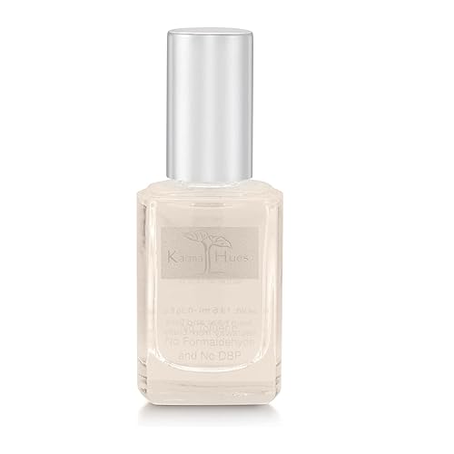 Karma Organic deep Nutrition Nail Strengthener for Thin Nails and Growth, Nail Ridge Filler Base Coat Polish, Nail Hardener Polish for Damaged Nails