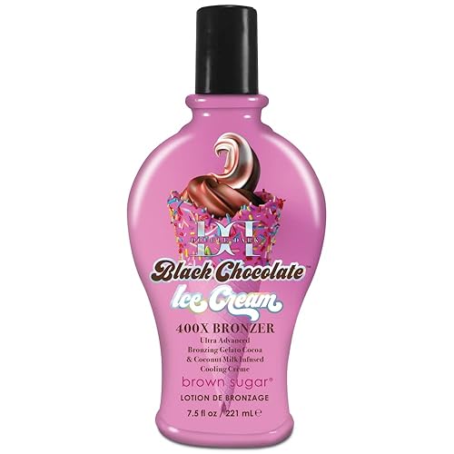 Double Dark Black Chocolate Ice Cream 400X Bronzer 7.5oz
