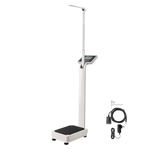 VEVOR Medical Digital Scale, Professional Physician Scale for Weight Height, Multi-Function Medical Physician Scale with Built-in Height Rod, 2 Unit…