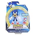 Jakks Pacific Sonic The Hedgehog 4 Inch Figure | Sonic (Modern) with Invincible Item Box