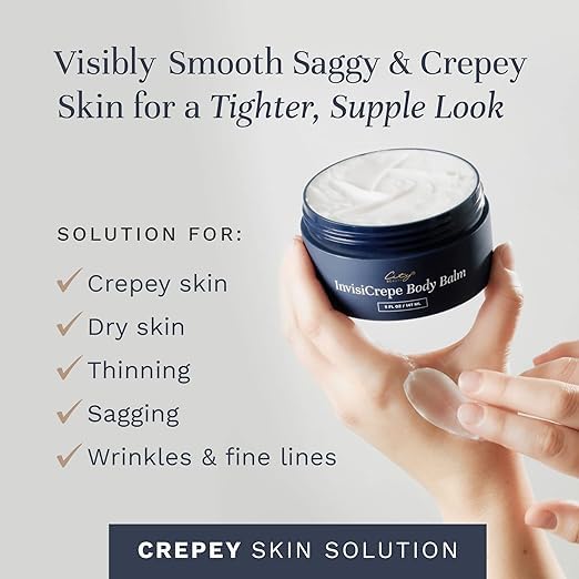 City Beauty InvisiCrepe Body Balm - Skin Firming & Tightening Lotion for a Smoother, Firmer Look | Anti-Aging Firming Body Cream