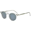 Oliver Peoples Gregory Peck, Crystal/Indigo Photochromic 1101r8, Size Medium