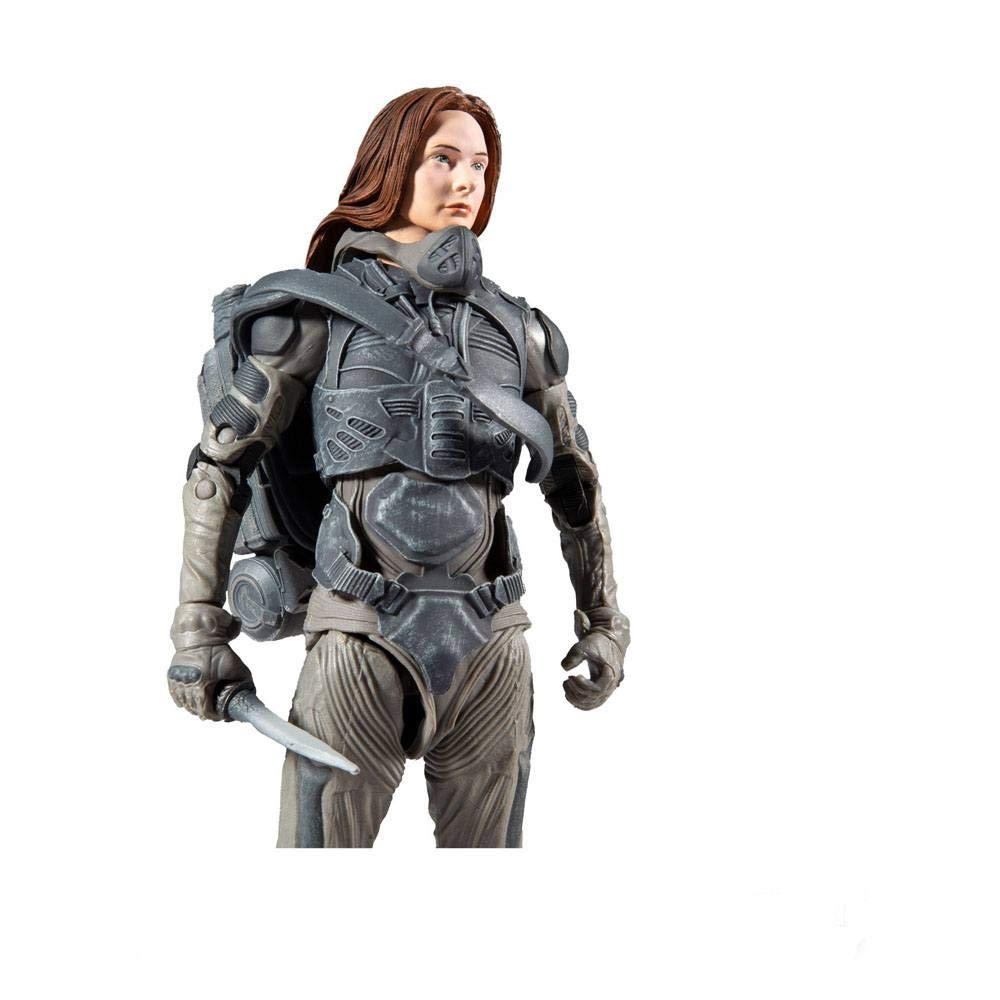 McFarlane Toys Dune Lady Jessica 7-inch Action Figure with Build-A Glossu ‘Beast’ Rabban Figure Parts, Multicolor