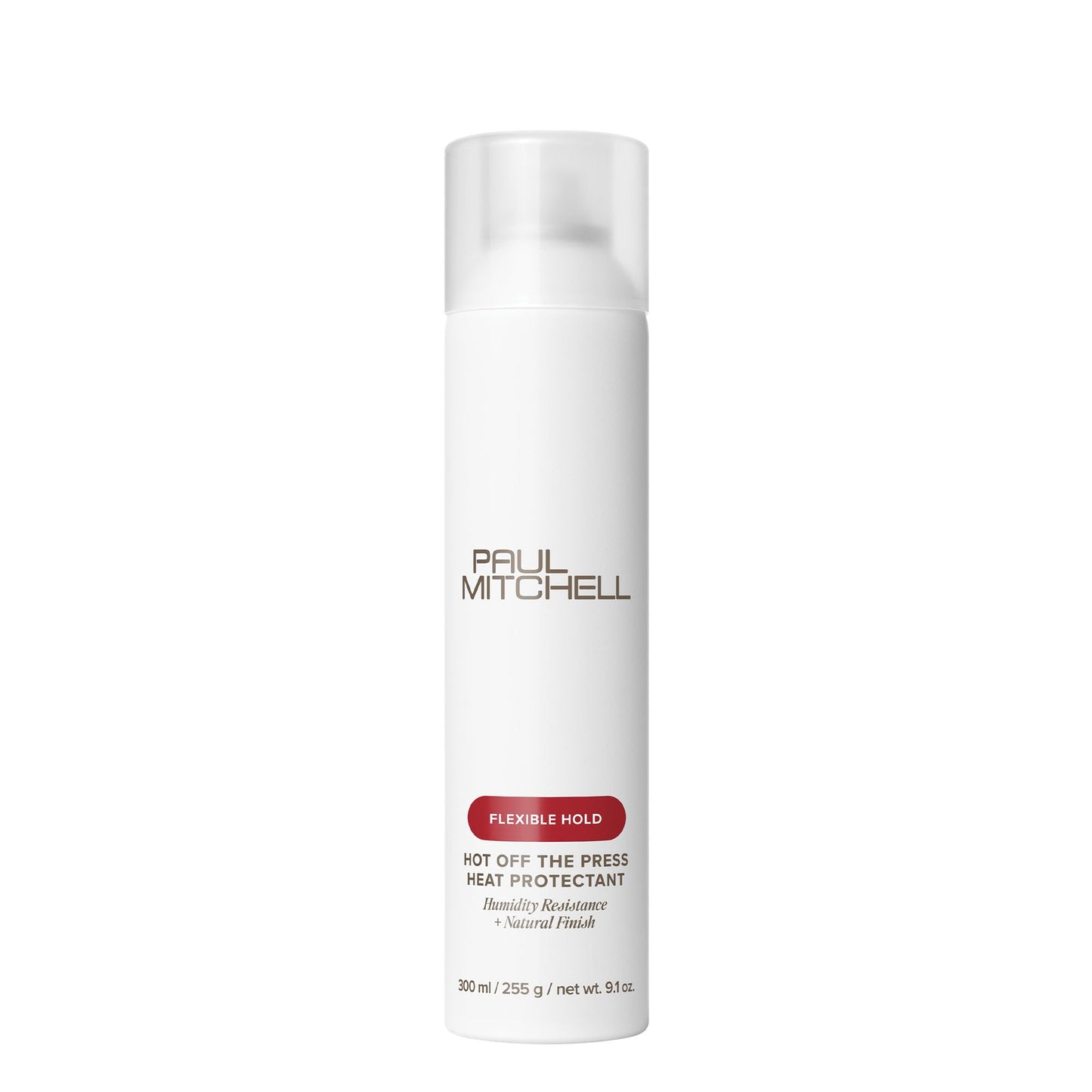 Paul Mitchell Hot Off The Press Heat Protectant, Humidity Resistance, Flexible Hold + Natural Finish, For All Hair Types, 9.1 oz