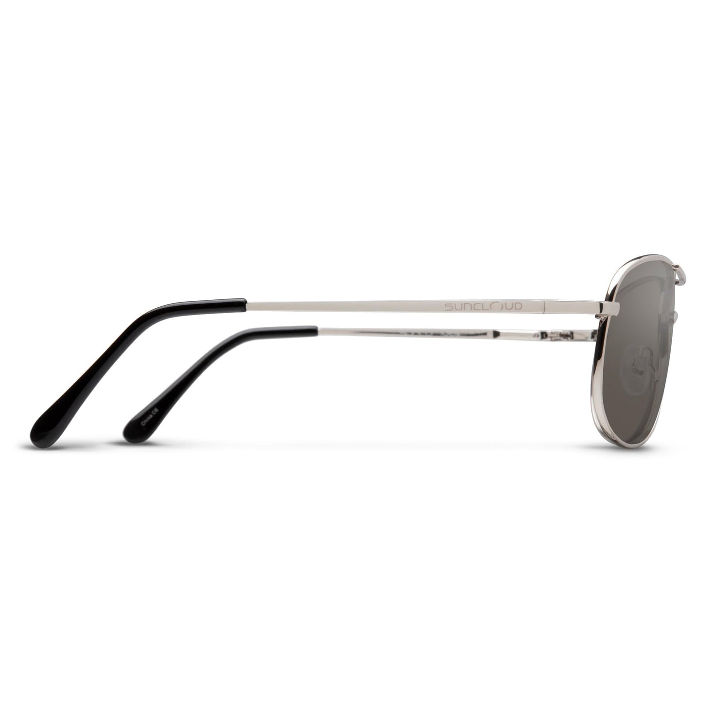 Suncloud Patrol Polarized Sunglasses - 100% UV Protection - Comfortable Fit, Trendy Design - for Men & Women - Silver + Polarized Gray Lenses