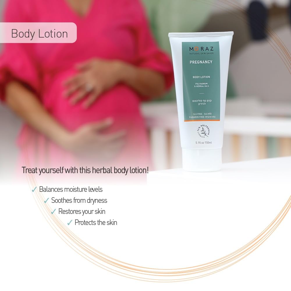 Moraz Pregnancy Body Lotion 5.1 oz | Rich in Herbal Extracts & Natural Oils