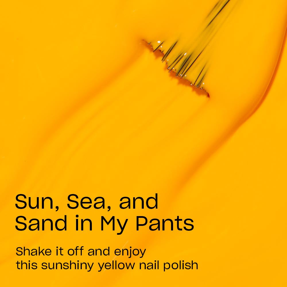 OPI Nail Lacquer Sun, Sea, and Sand in My Pants | Opaque Bright Yellow Crème Chip Resistant Nail Polish | Lisbon Collection